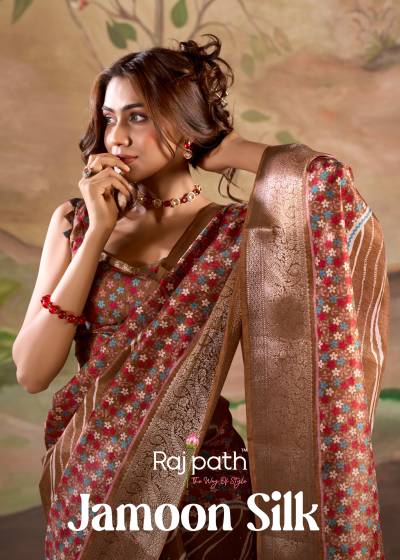 RAJPATH JAMOON SILK 560001 TO 560006 DESIGNER SAREE WHOLESALER IN INDIA